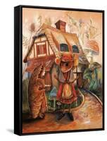Thumbelina and Mrs Mouse-Judy Mastrangelo-Framed Stretched Canvas