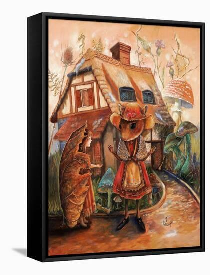 Thumbelina and Mrs Mouse-Judy Mastrangelo-Framed Stretched Canvas