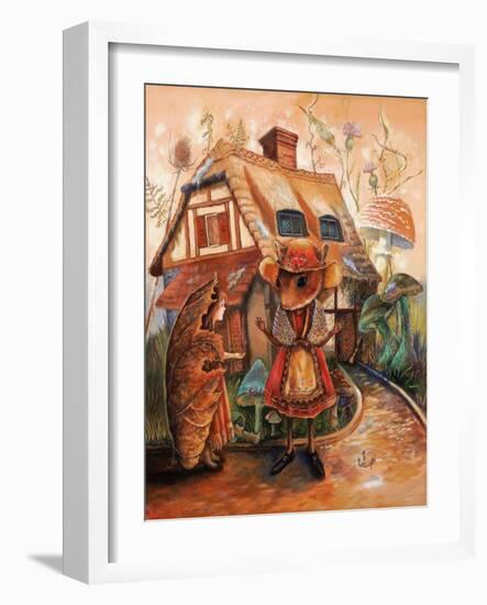 Thumbelina and Mrs Mouse-Judy Mastrangelo-Framed Giclee Print