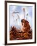 Thumbelina in Leaves-Judy Mastrangelo-Framed Giclee Print