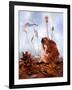 Thumbelina in Leaves-Judy Mastrangelo-Framed Giclee Print