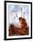 Thumbelina in Leaves-Judy Mastrangelo-Framed Premium Giclee Print