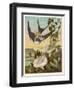 Thumbkinetta (Tommelise) Rides on a Swallow's Back-Eleanor Vere Boyle-Framed Art Print