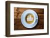 Thumbs Up or Like Symbol in Coffee Froth-Flynt-Framed Photographic Print