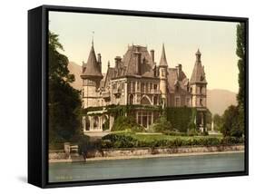 Thun, Shadau Castle, Bernese Oberland, Switzerland, C.1890-C.1900-null-Framed Stretched Canvas