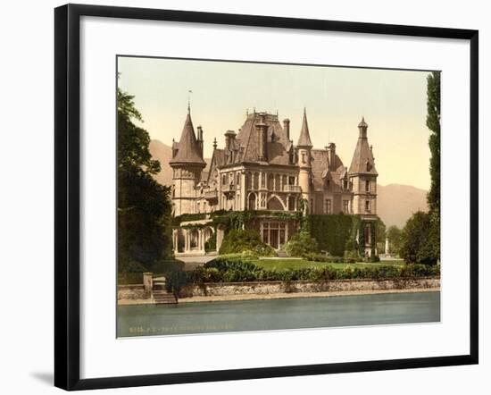 Thun, Shadau Castle, Bernese Oberland, Switzerland, C.1890-C.1900-null-Framed Giclee Print