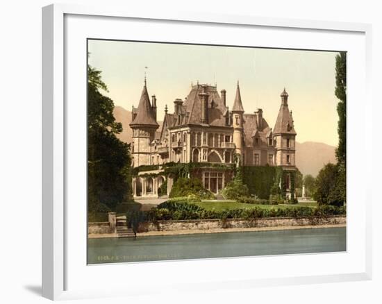 Thun, Shadau Castle, Bernese Oberland, Switzerland, C.1890-C.1900-null-Framed Giclee Print