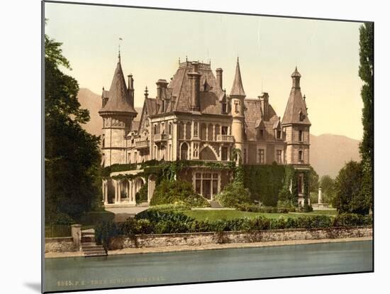 Thun, Shadau Castle, Bernese Oberland, Switzerland, C.1890-C.1900-null-Mounted Giclee Print