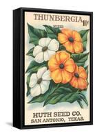 Thunbegia Seed Packet-null-Framed Stretched Canvas