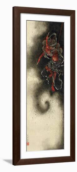 Thunder God, Edo Period, 1847-Katsushika Hokusai-Framed Giclee Print