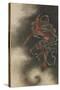 Thunder God, Edo Period, 1847-Katsushika Hokusai-Stretched Canvas