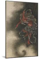 Thunder God, Edo Period, 1847-Katsushika Hokusai-Mounted Giclee Print