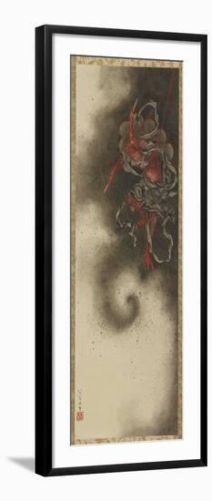 Thunder God, Edo Period, 1847-Katsushika Hokusai-Framed Giclee Print