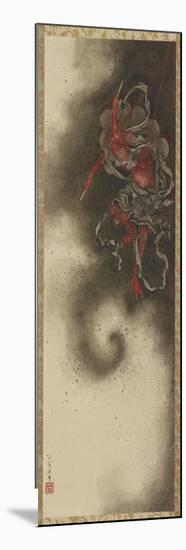 Thunder God, Edo Period, 1847-Katsushika Hokusai-Mounted Giclee Print