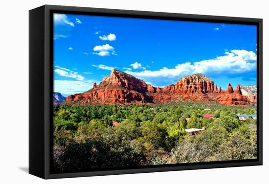 Thunder Mountains - Sedona - Arizona - United States-Philippe Hugonnard-Framed Stretched Canvas