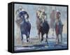 Thunder Run-Beth A. Forst-Framed Stretched Canvas