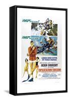 Thunderball, (aka Operacion Trueno), Spanish language poster, Sean Connery, 1965-null-Framed Stretched Canvas