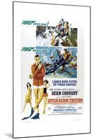 Thunderball, (aka Operacion Trueno), Spanish language poster, Sean Connery, 1965-null-Mounted Art Print