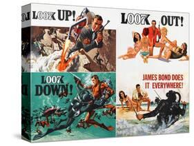 Thunderball, lobbycard, Sean Connery, 1965-null-Stretched Canvas