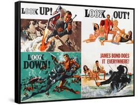 Thunderball, lobbycard, Sean Connery, 1965-null-Framed Stretched Canvas