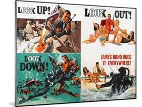 Thunderball, lobbycard, Sean Connery, 1965-null-Mounted Art Print