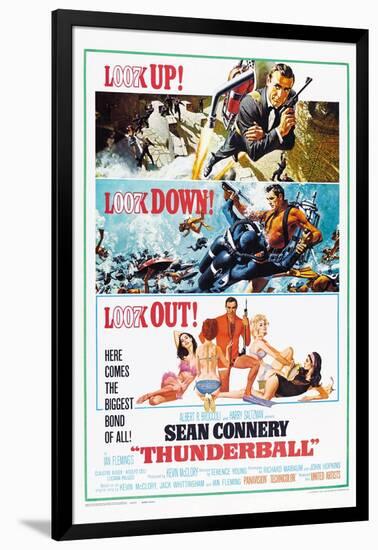 Thunderball, US poster, Sean Connery, 1965-null-Framed Art Print