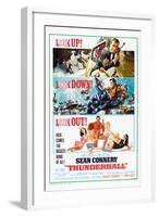 Thunderball, US poster, Sean Connery, 1965-null-Framed Art Print