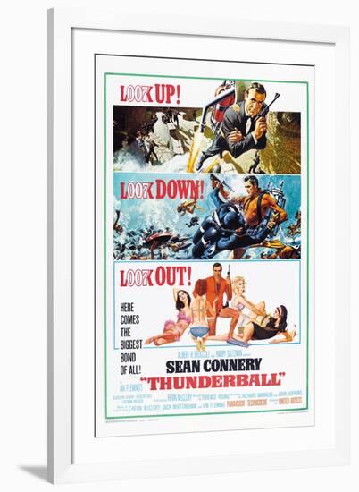 Thunderball, US poster, Sean Connery, 1965-null-Framed Art Print