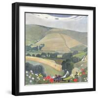 Thunderbarrow Hill, Near Bramber-Edward Reginald Frampton-Framed Giclee Print