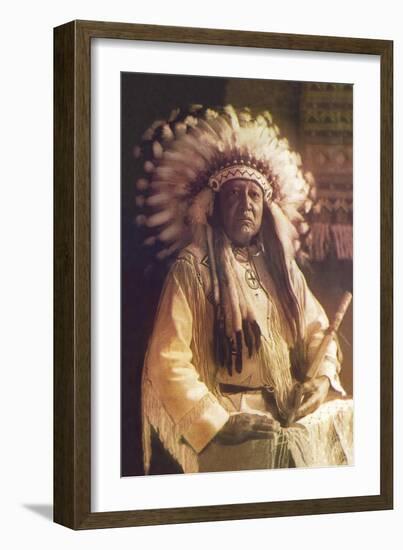 Thunderbird, Cheyenne Chief-Carl And Grace Moon-Framed Art Print