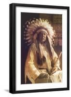 Thunderbird, Cheyenne Chief-Carl And Grace Moon-Framed Art Print