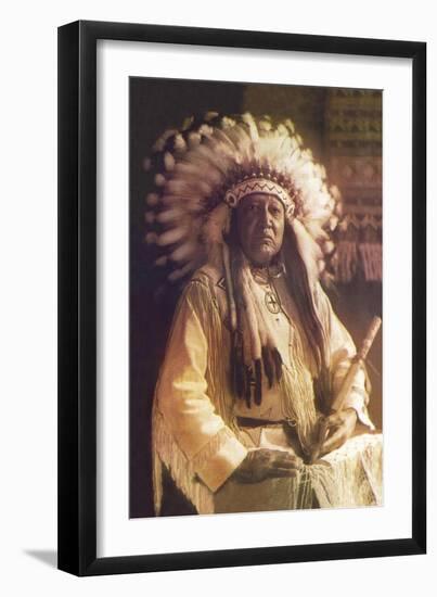 Thunderbird, Cheyenne Chief-Carl And Grace Moon-Framed Art Print