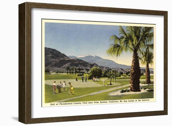 Thunderbird County Club, Palm Springs-null-Framed Art Print