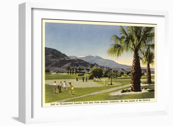 Thunderbird County Club, Palm Springs-null-Framed Art Print