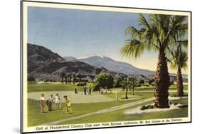 Thunderbird County Club, Palm Springs-null-Mounted Art Print