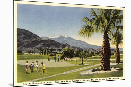 Thunderbird County Club, Palm Springs-null-Mounted Art Print