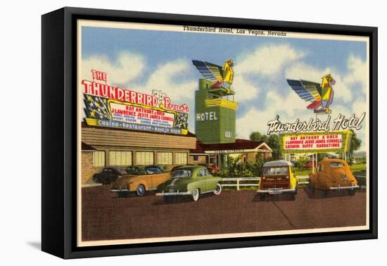 Thunderbird Hotel, Las Vegas, Nevada-null-Framed Stretched Canvas