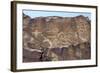 Thunderbirds, a Plumed Serpent, and Other Native American Petroglyphs near Galisteo, New Mexico.-null-Framed Giclee Print