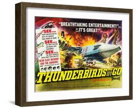 THUNDERBIRDS ARE GO, poster art, 1966-null-Framed Art Print