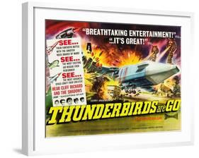 THUNDERBIRDS ARE GO, poster art, 1966-null-Framed Art Print