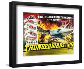 THUNDERBIRDS ARE GO, poster art, 1966-null-Framed Art Print