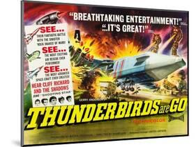 THUNDERBIRDS ARE GO, poster art, 1966-null-Mounted Art Print