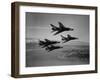 Thunderbirds in F-100's Flying in Formation-Ralph Crane-Framed Photographic Print