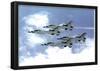 Thunderbirds (In Sky) Art Poster Print-null-Framed Poster