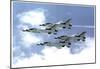 Thunderbirds (In Sky) Art Poster Print-null-Mounted Poster