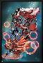 Thunderbolts Annual #1 Cover: Red Hulk, Elektra, Punisher, Leader, Deadpool, Venom, Dr. Strange-Carlo Barberi-Lamina Framed Poster