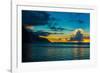 Thundercloud off of Ke'e Beach at sunset, Na Pali Coast, Kauai, Hawaii, USA-Mark A Johnson-Framed Photographic Print