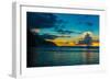 Thundercloud off of Ke'e Beach at sunset, Na Pali Coast, Kauai, Hawaii, USA-Mark A Johnson-Framed Photographic Print