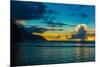Thundercloud off of Ke'e Beach at sunset, Na Pali Coast, Kauai, Hawaii, USA-Mark A Johnson-Mounted Photographic Print