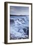 Thundering Gullfoss Waterfall in Winter Time, Iceland, Europe. Winter (January)-Adam Burton-Framed Photographic Print